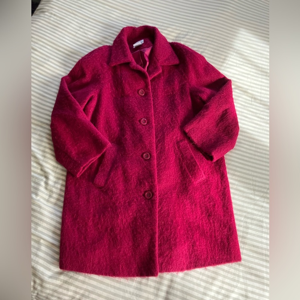 Vintage Magenta Wool/Mohair Coat